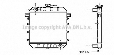 AVA QUALITY COOLING ol2030 -  Радиатор, охлаждение двигателя